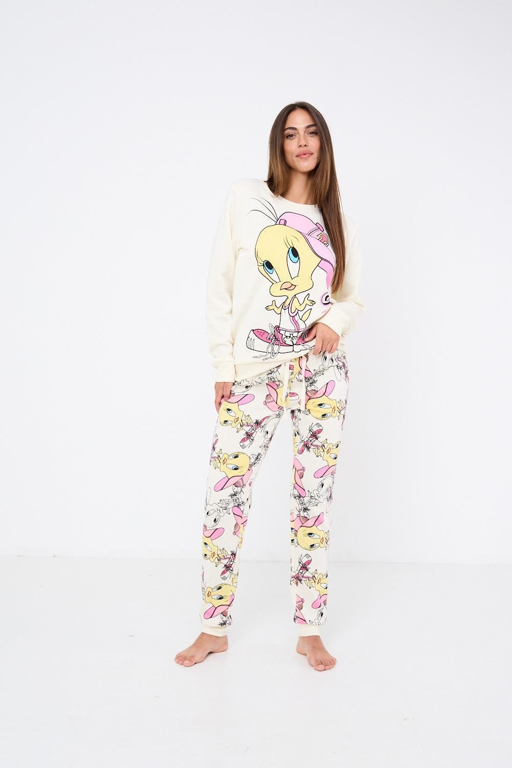 פיג'מה פוטר אינטימה טויטי לבן